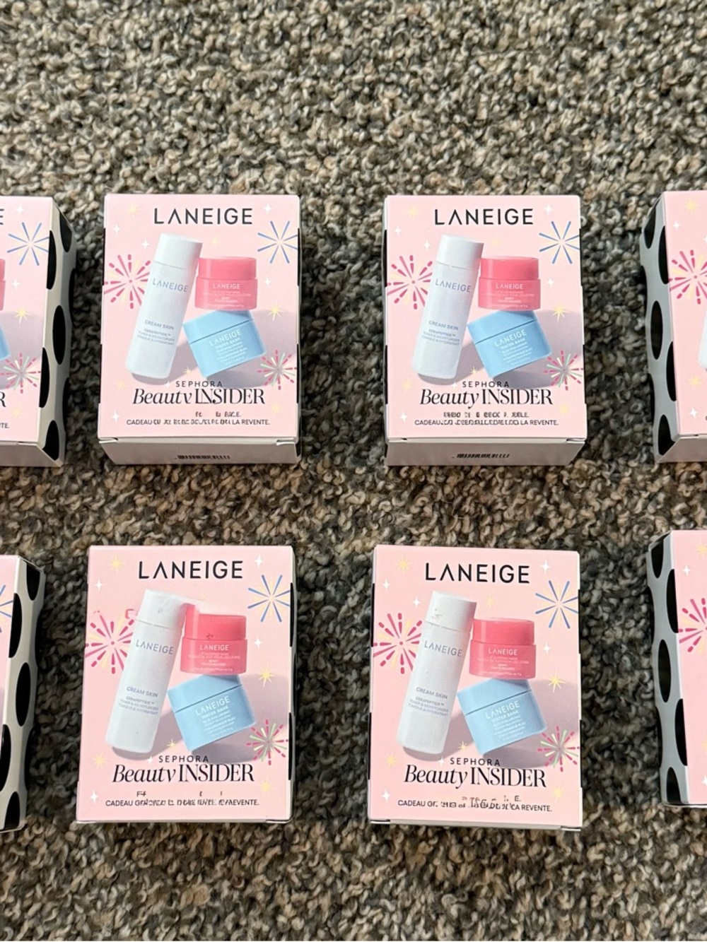 8 boxes LANEIGE Mini Skincare Trio